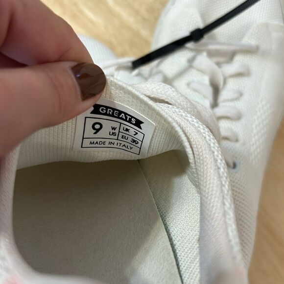 Greats Royale‎ Knit Sneaker Size 9 White and Pink - Picture 5 of 7